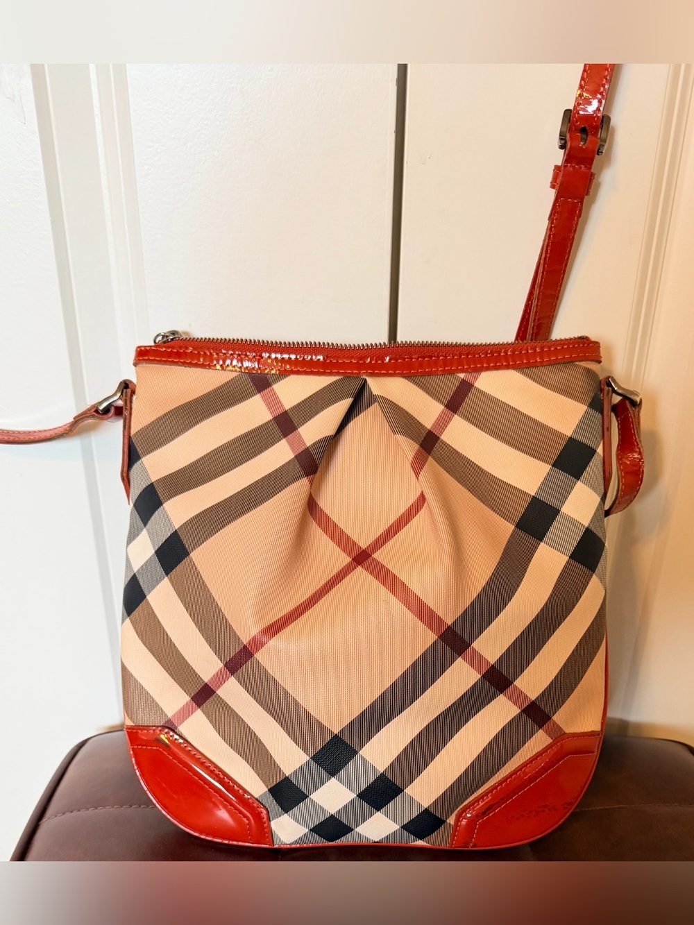 Burberry Haymarket Check Crossbody Bag